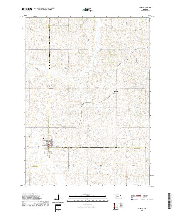 Emerson, NE — USGS 7.5-minute topo (2021)