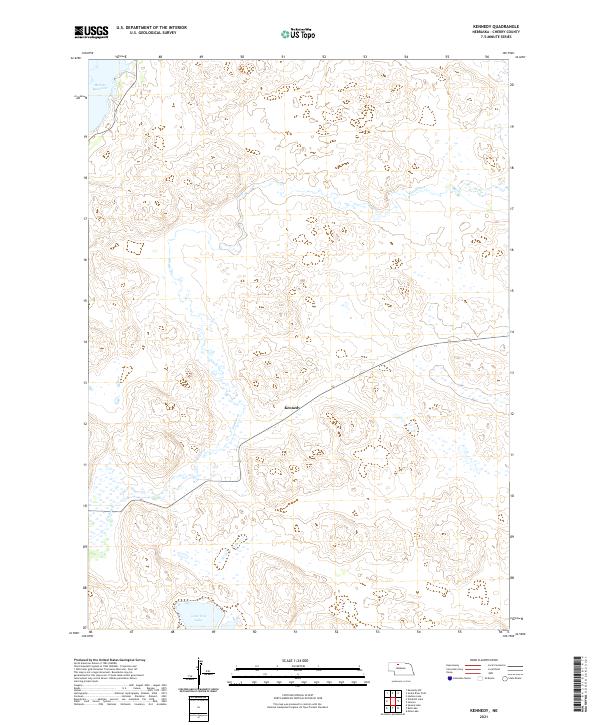 Kennedy, NE — USGS 7.5-minute topo (2021)