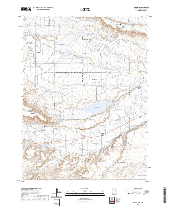 Bridgeland, UT — USGS 7.5-minute topo (2023)