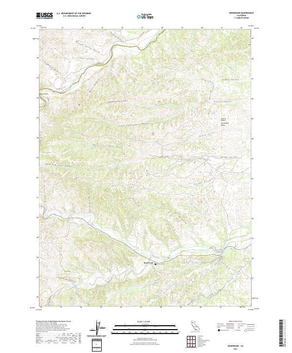 Rosewood, CA — USGS 7.5-minute topo (2021)