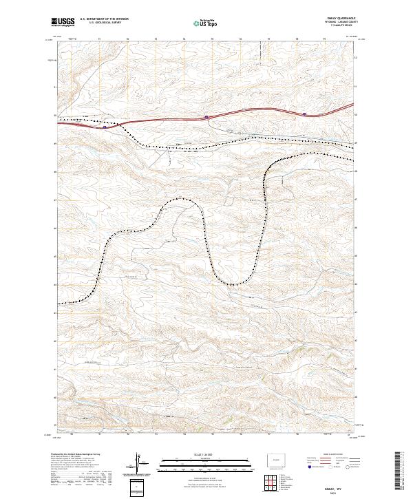 Emkay, WY — USGS 7.5-minute topo (2021)