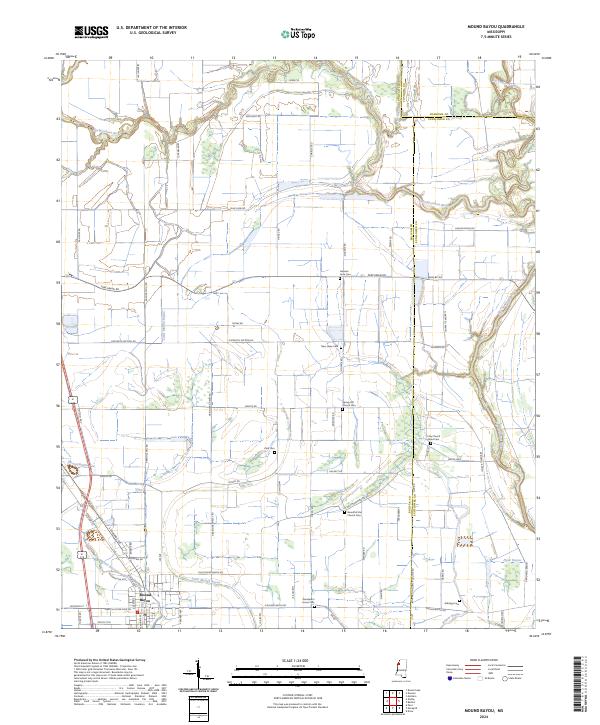 Mound Bayou, MS — USGS 7.5-minute topo (2024)