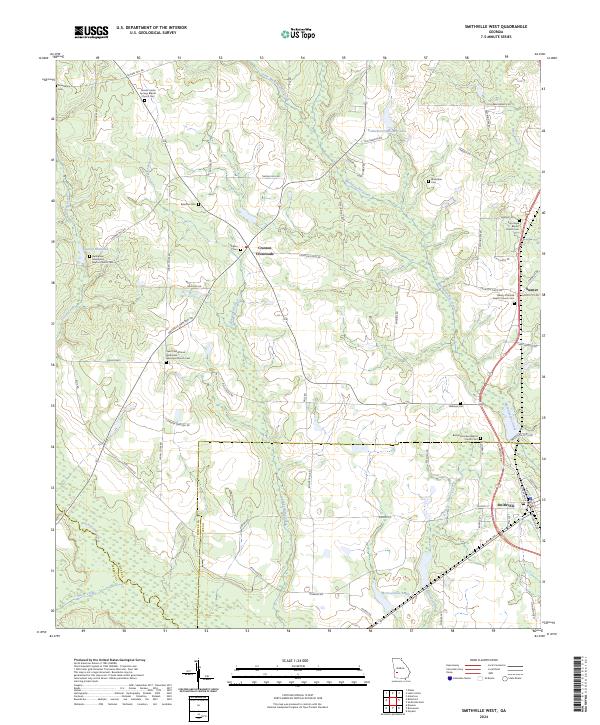 Smithville West, GA — USGS 7.5-minute topo (2024)