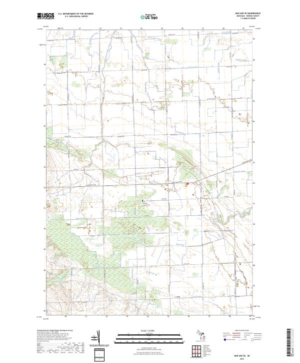 Bad Axe SE, MI — USGS 7.5-minute topo (2023)