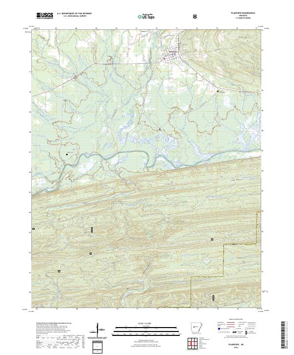 Plainview, AR — USGS 7.5-minute topo (2024)