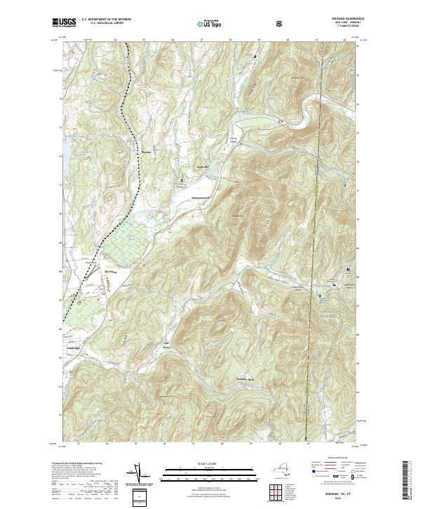 Shushan, NY-VT — USGS 7.5-minute topo (2023)