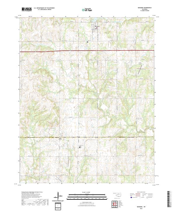 Maramec, OK — USGS 7.5-minute topo (2022)