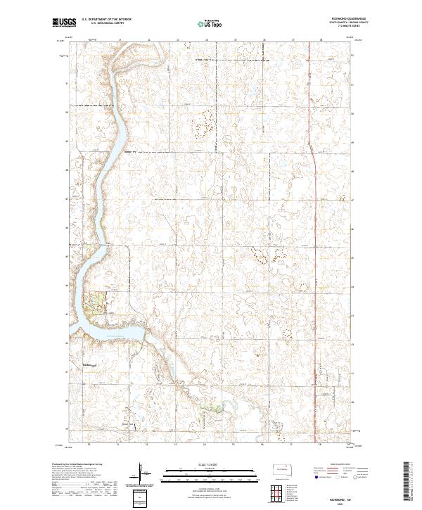 Richmond, SD — USGS 7.5-minute topo (2021)