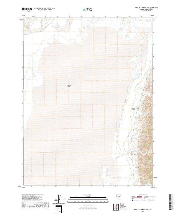 West of Railroad Pass, NV — USGS 7.5-minute topo (2021)