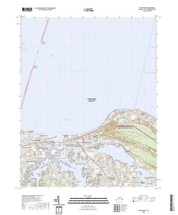 Cape Henry, VA — USGS 7.5-minute topo (2022)