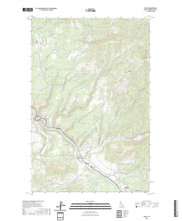 Santa, ID — USGS 7.5-minute topo (2024)