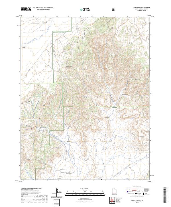 Tropic Canyon, UT — USGS 7.5-minute topo (2023)
