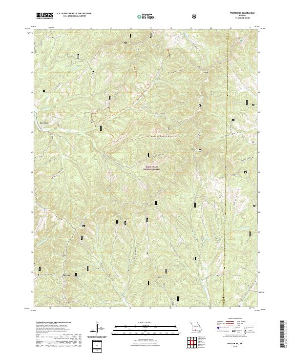 Protem NE, MO — USGS 7.5-minute topo (2021)