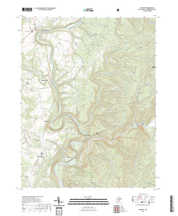 Anthony, WV — USGS 7.5-minute topo (2023)