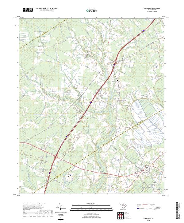 Turbeville, SC — USGS 7.5-minute topo (2024)