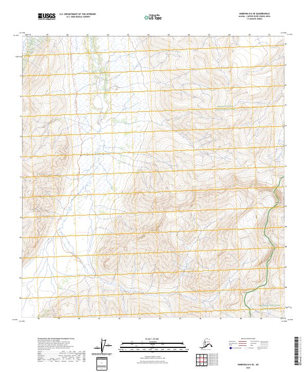 Nabesna B-6 SE, AK — USGS 7.5-minute topo (2023)