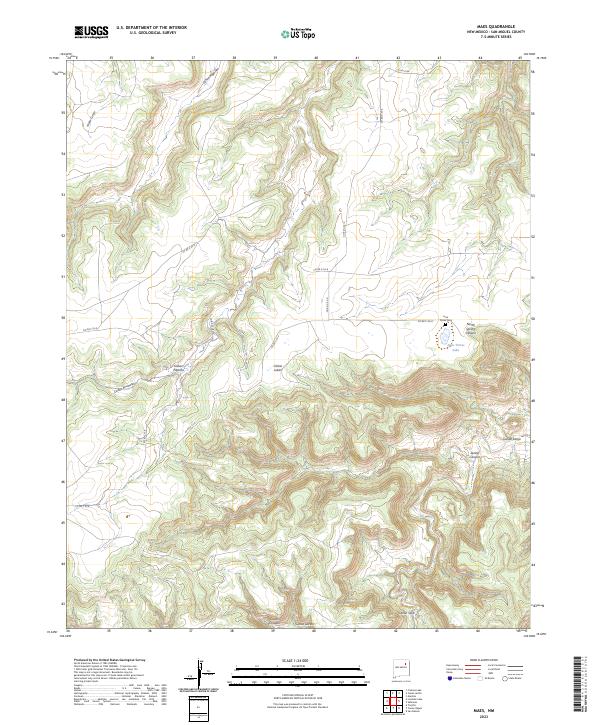 Maes, NM — USGS 7.5-minute topo (2023)