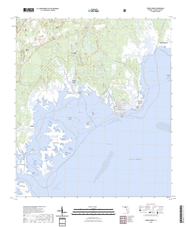Spring Creek, FL — USGS 7.5-minute topo (2025)