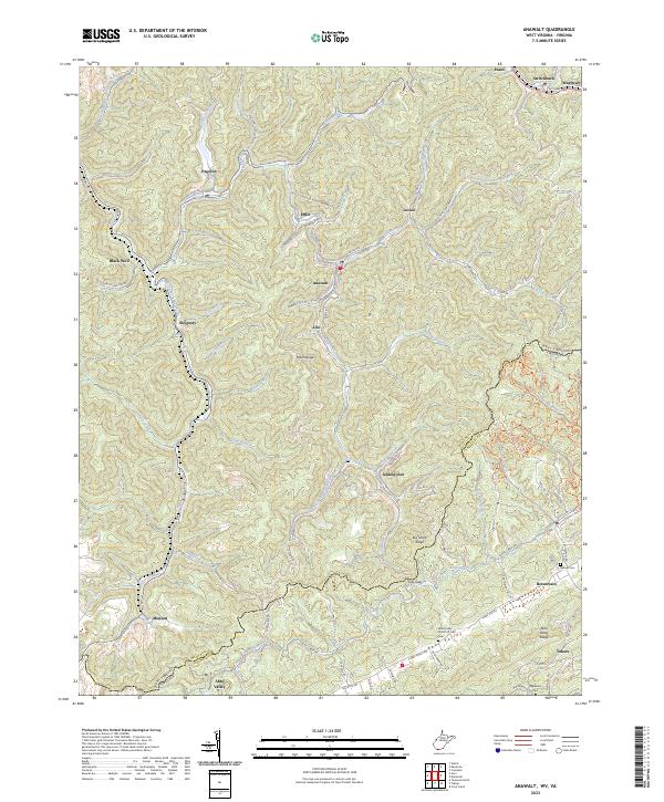 Anawalt, WV-VA — USGS 7.5-minute topo (2023)