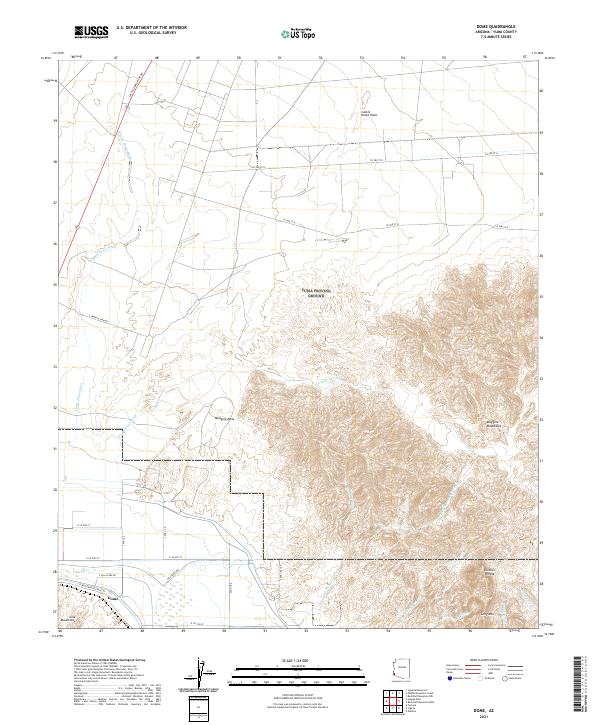 Dome, AZ — USGS 7.5-minute topo (2021)