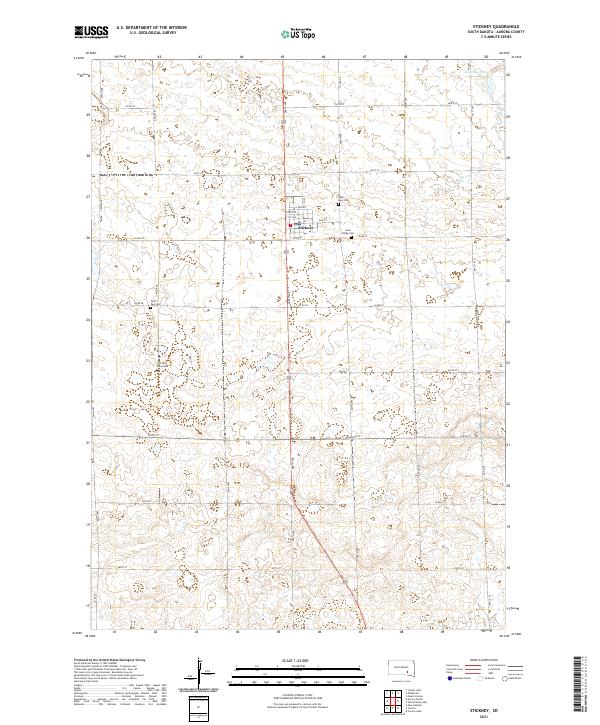 Stickney, SD — USGS 7.5-minute topo (2021)