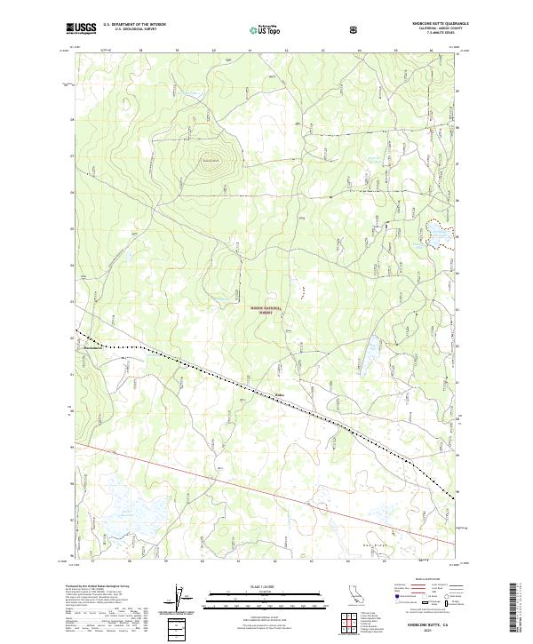 Knobcone Butte, CA — USGS 7.5-minute topo (2021)