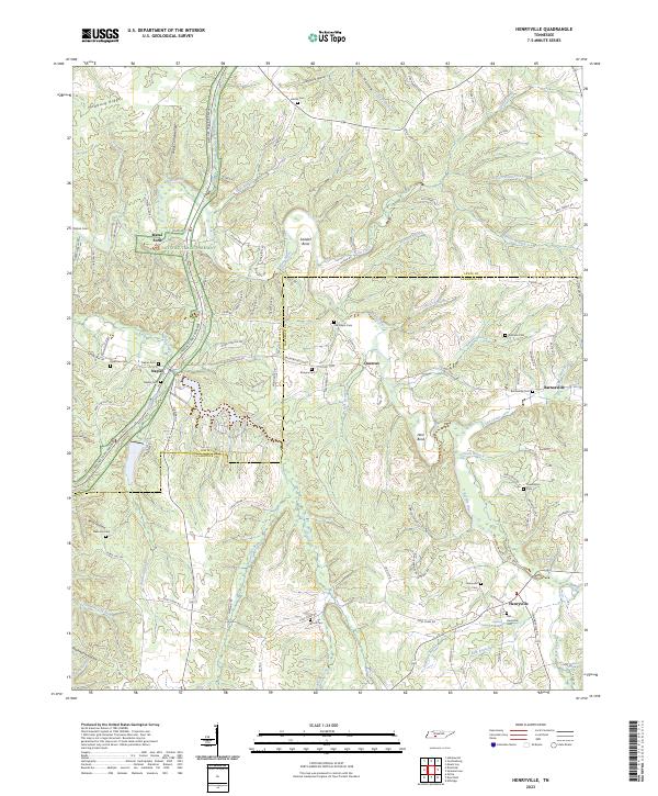 Henryville, TN — USGS 7.5-minute topo (2023)