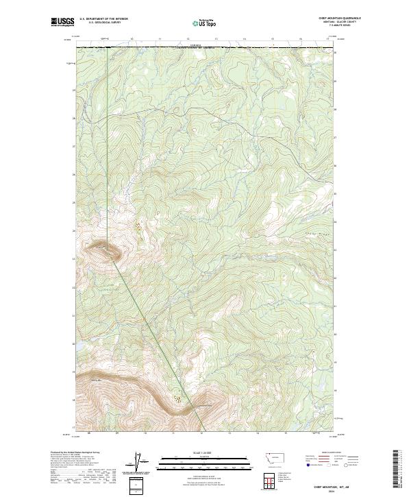 Chief Mountain, MT-AB — USGS 7.5-minute topo (2024)