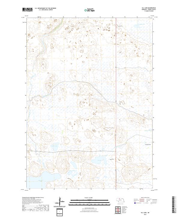 Ell Lake, NE — USGS 7.5-minute topo (2021)