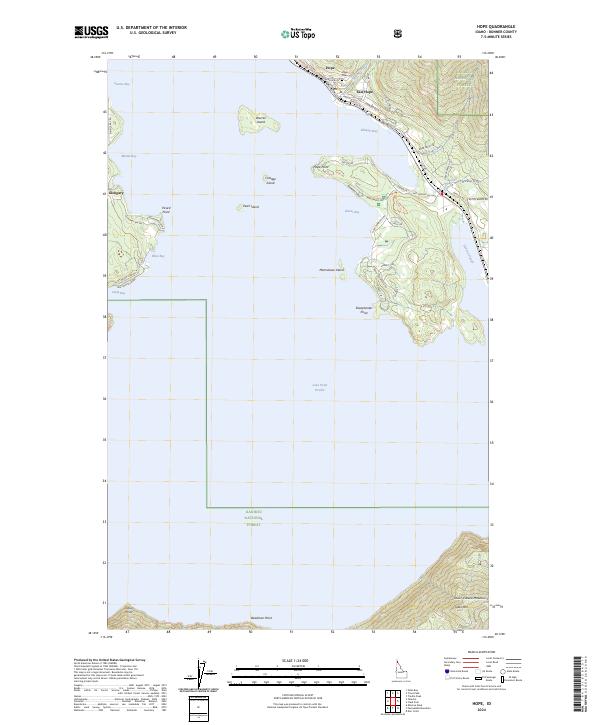 Hope, ID — USGS 7.5-minute topo (2024)