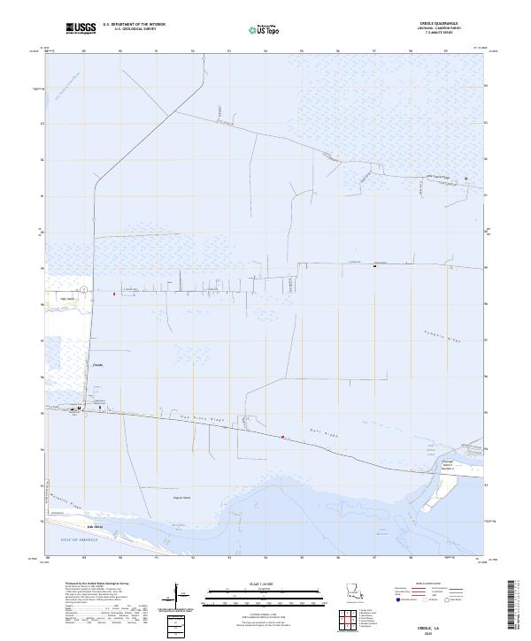 Creole, LA — USGS 7.5-minute topo (2025)