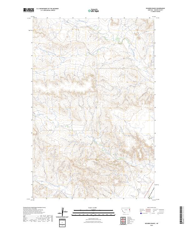 Kolberg Ranch, MT — USGS 7.5-minute topo (2024)