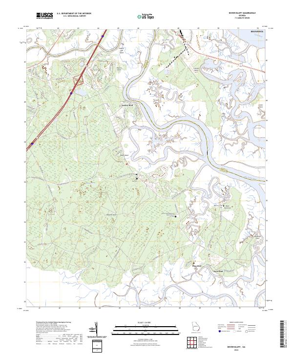 Dover Bluff, GA — USGS 7.5-minute topo (2024)