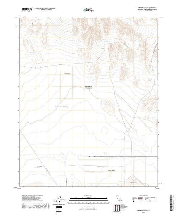 Superior Valley, CA — USGS 7.5-minute topo (2021)