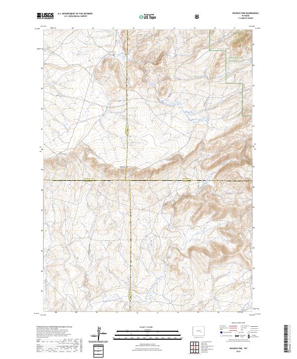 Dugway Rim, WY — USGS 7.5-minute topo (2023)