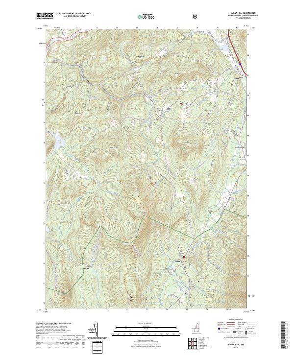 Sugar Hill, NH — USGS 7.5-minute topo (2024)