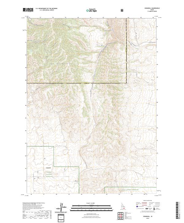 Cedarhill, ID — USGS 7.5-minute topo (2024)