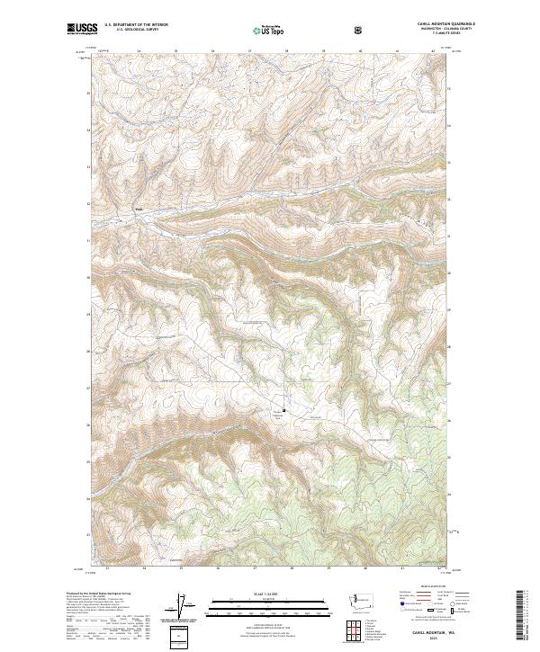 Cahill Mountain, WA — USGS 7.5-minute topo (2023)