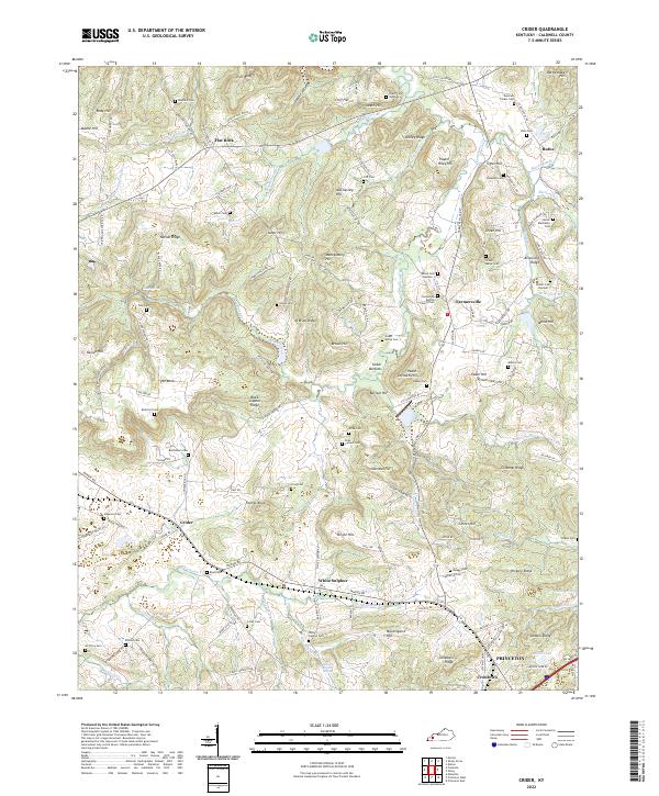 Crider, KY — USGS 7.5-minute topo (2022)