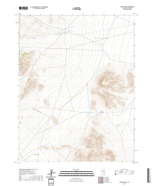 Forest Home, NV — USGS 7.5-minute topo (2021)