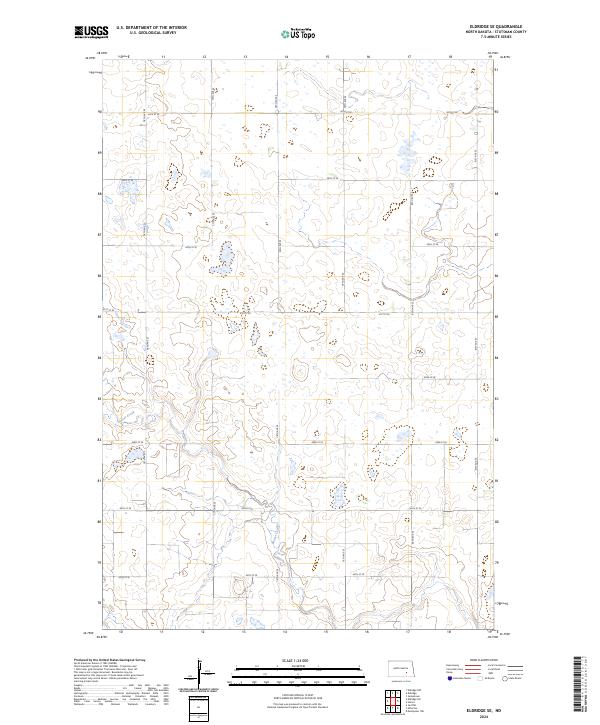 Eldridge SE, ND — USGS 7.5-minute topo (2024)