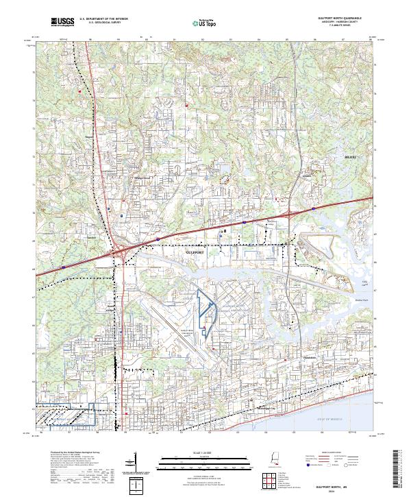 Gulfport North, MS — USGS 7.5-minute topo (2024)