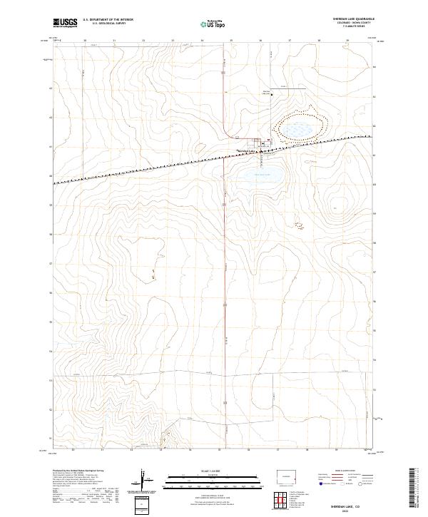 Sheridan Lake, CO — USGS 7.5-minute topo (2022)