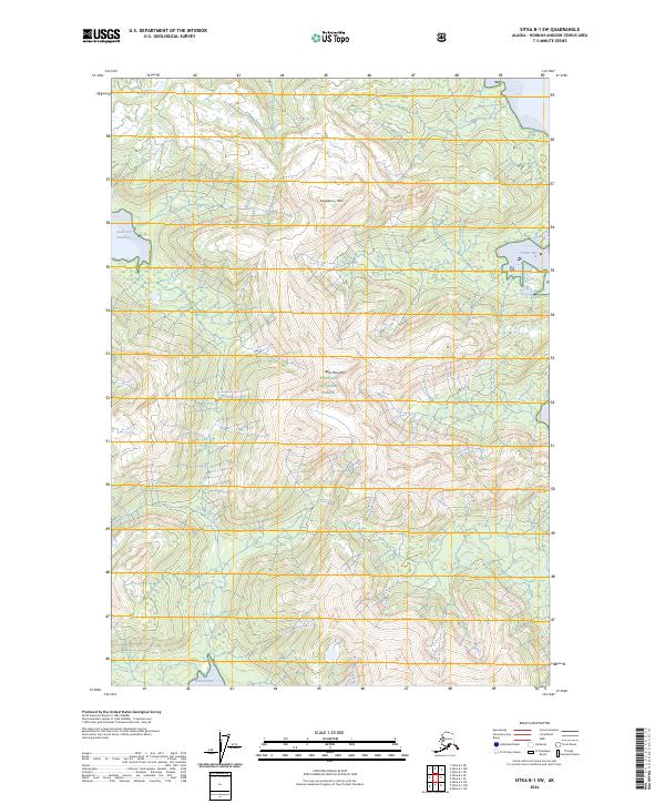 Sitka B-1 SW, AK — USGS 7.5-minute topo (2024)