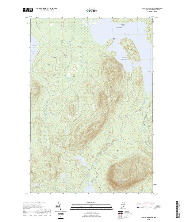 Lobster Mountain, ME — USGS 7.5-minute topo (2024)