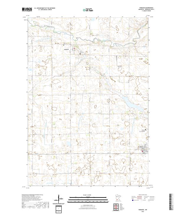 Wabasso, MN — USGS 7.5-minute topo (2022)