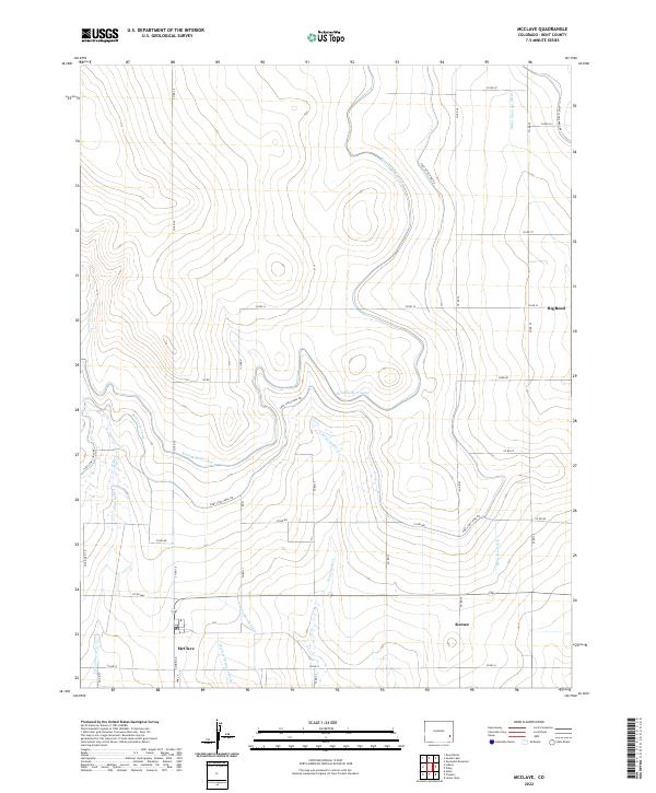 McClave, CO — USGS 7.5-minute topo (2022)