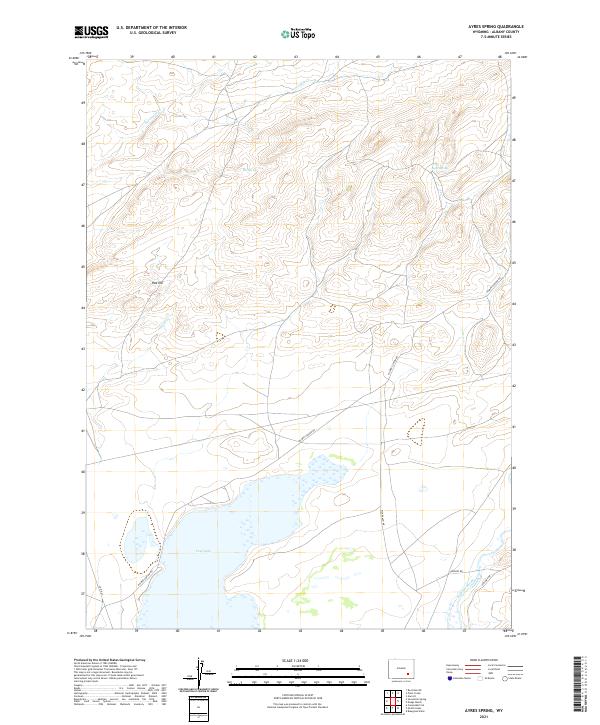 Ayres Spring, WY — USGS 7.5-minute topo (2021)