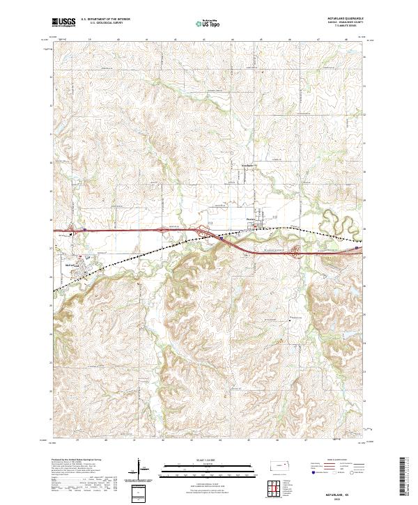 McFarland, KS — USGS 7.5-minute topo (2022)
