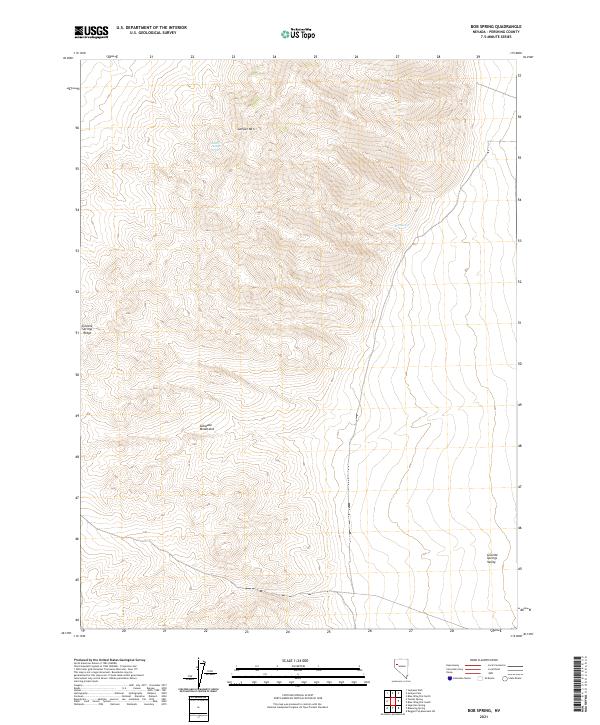 Bob Spring, NV — USGS 7.5-minute topo (2021)